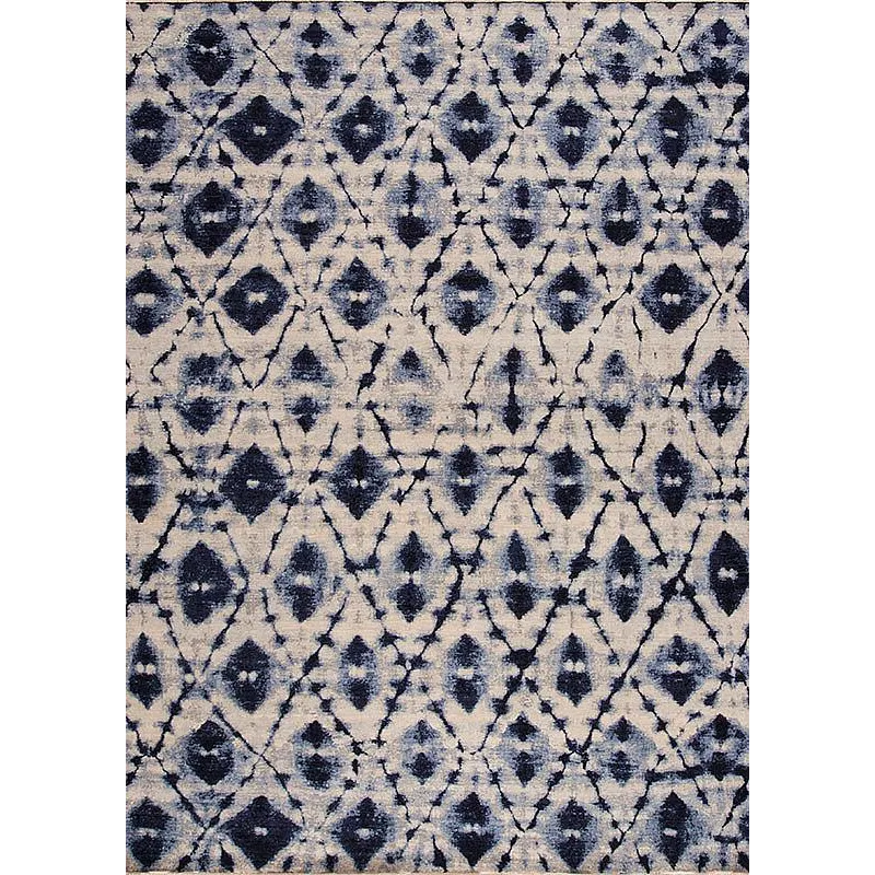 Shibori Series 156525 Shibori , Koga, Ivory-Blue