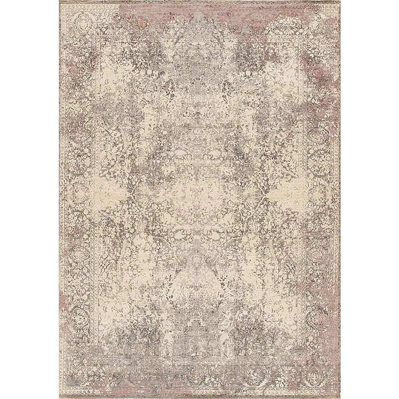 Ancient Series 158479 Ancient Wool &amp; Silk , Genoa, Grey-Ivory