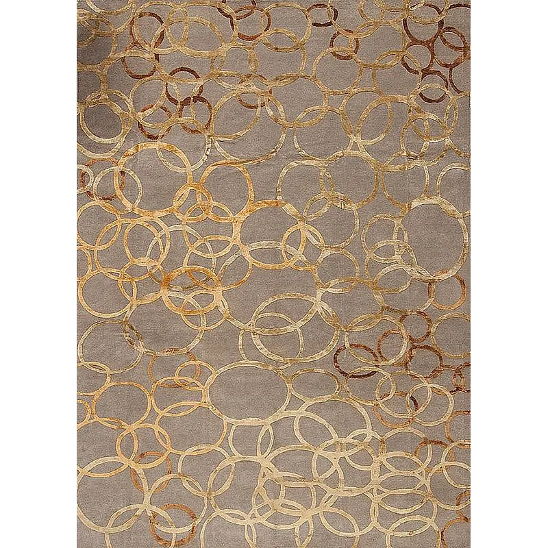Modern Tibet 3 , Swirls, Light Grey