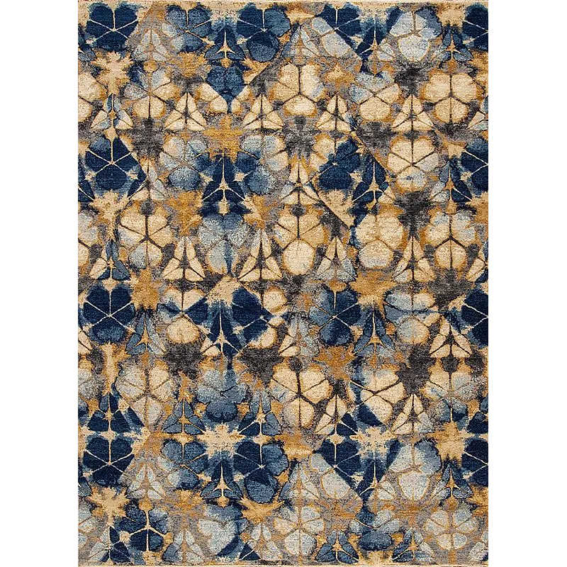 Shibori Series 161369 Shibori Couture , Soma, Gold-Blue