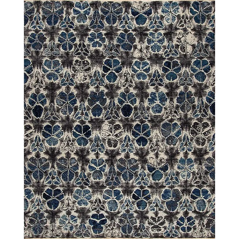 Shibori Series 161374 Shibori Couture , Mito, Grey-Blue