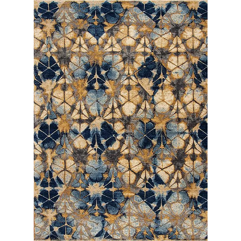 Shibori Series 162780 Shibori , Soma, Gold-Blue