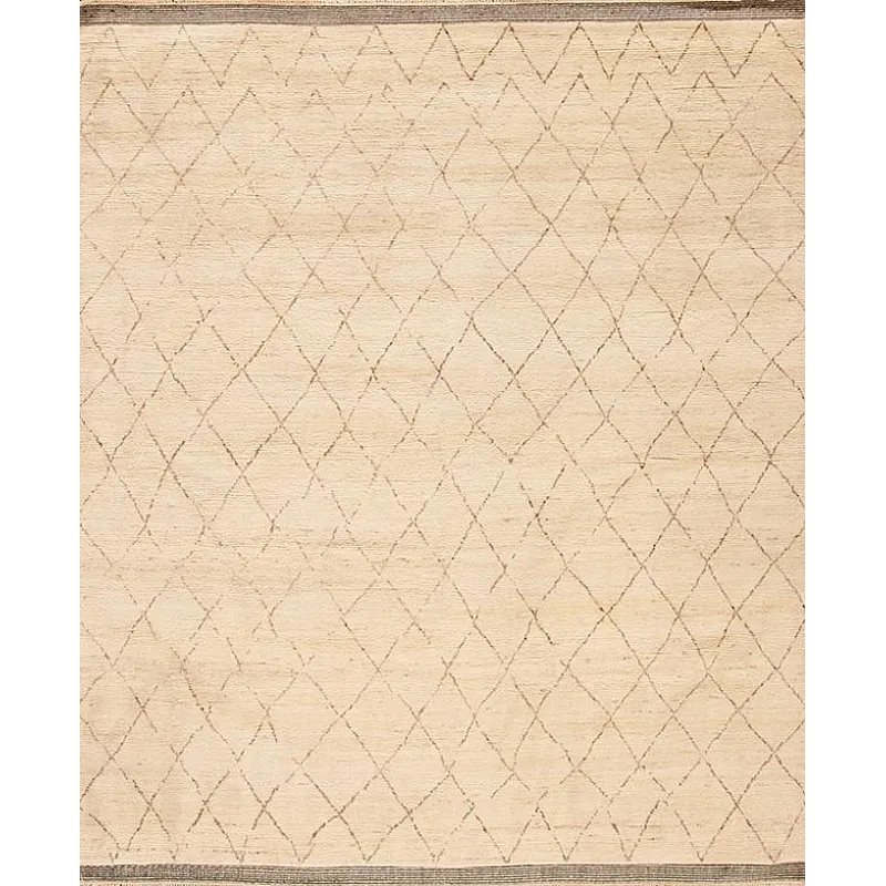 168023 Moroccan Collection , Mcr-01, White Natural Beige