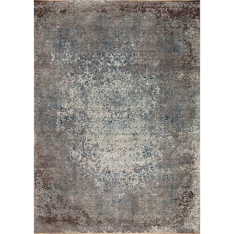 Ancient Series 168732 Ancient Wool &amp; Silk , Argos, Ivory-Silver