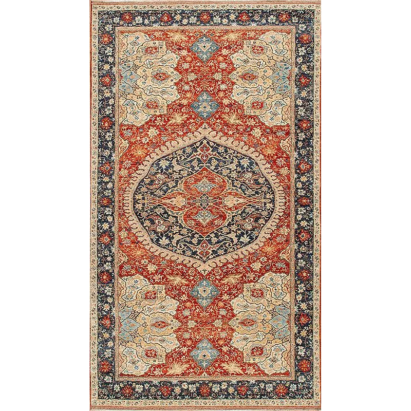 Odd Sizes 178238 Medallion , Ushak, Blue/Red