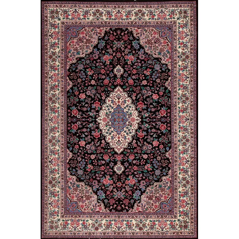 Assorted Traditional 27006 English Garden Collection Glasgow, Black/Ivory