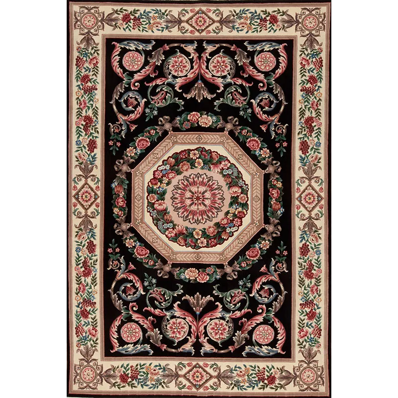 Assorted Traditional 38069 Chateau Collection Chantilly, Black/Ivory