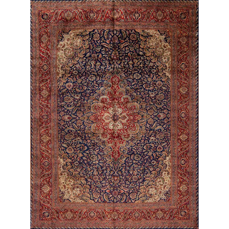 One of a Kind 51182 Persian Collection , Kashan, Navy/Red