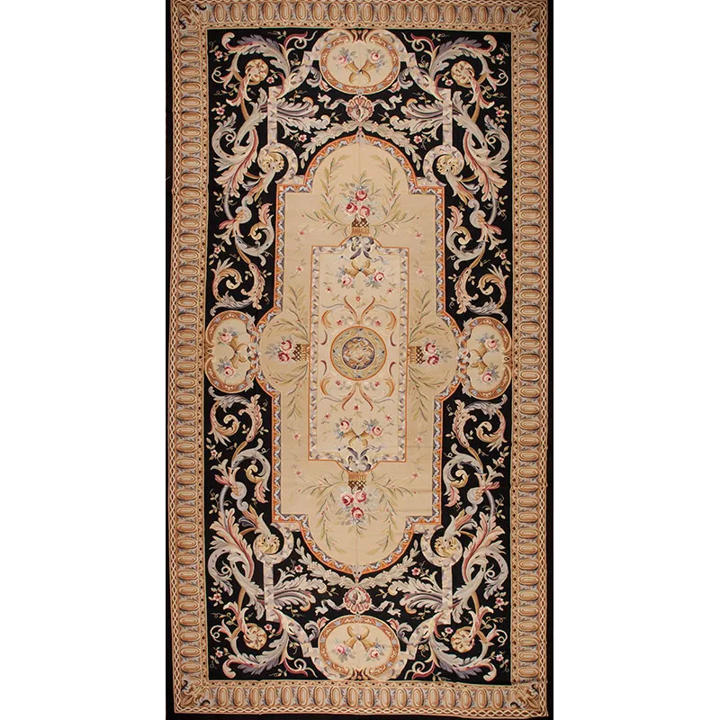 Mansion Sizes 58583 Aubusson Weave Ms-6, Black