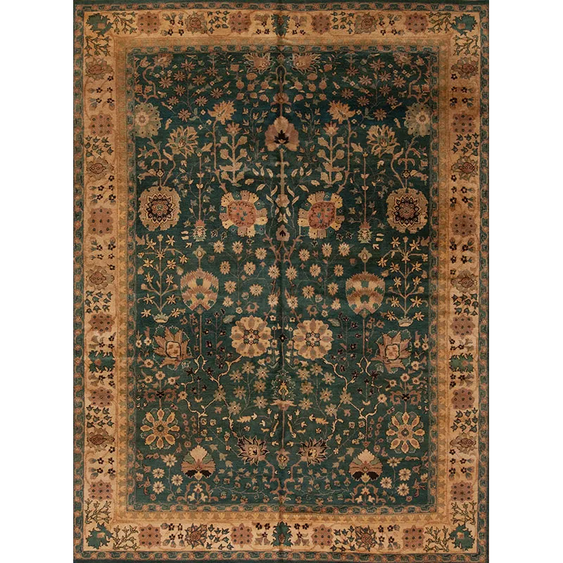 Assorted Traditional 63546 Indo Persian 88-144 Green Ivory