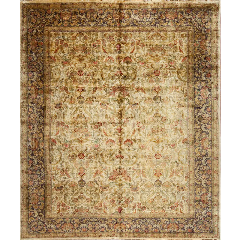 73091 Golden Age , Glamour, Ivory/Aubergine