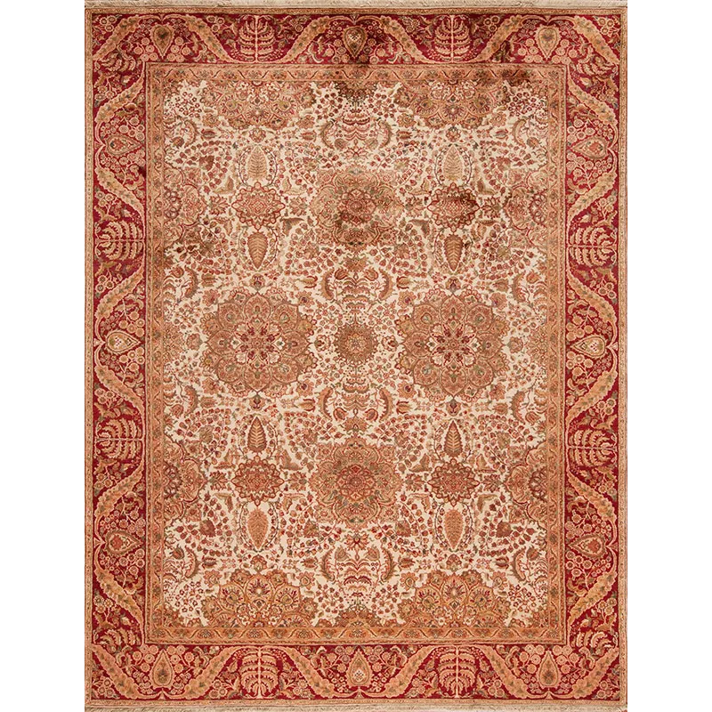 Pacific Heights, 93011 Ph-6005, Ivory/Red