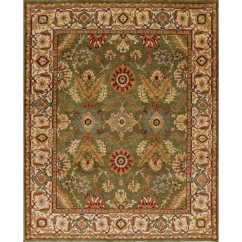 Mahal, M-206, Green/Ivory