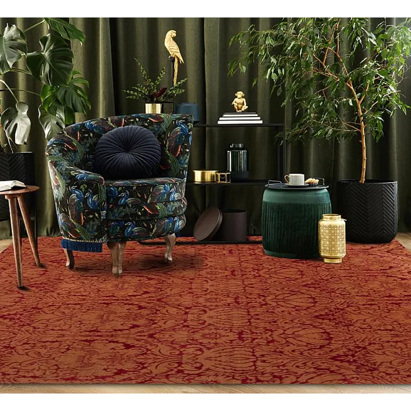 Modern Tibet 3 , Damask Damask, Red