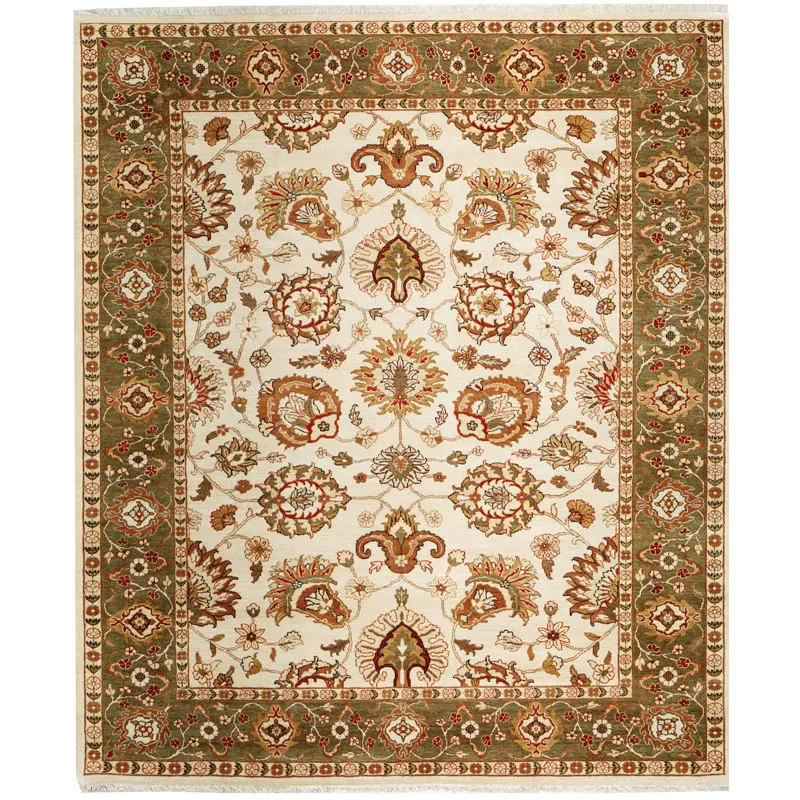 Mahal, M-234, Ivory/Light Green