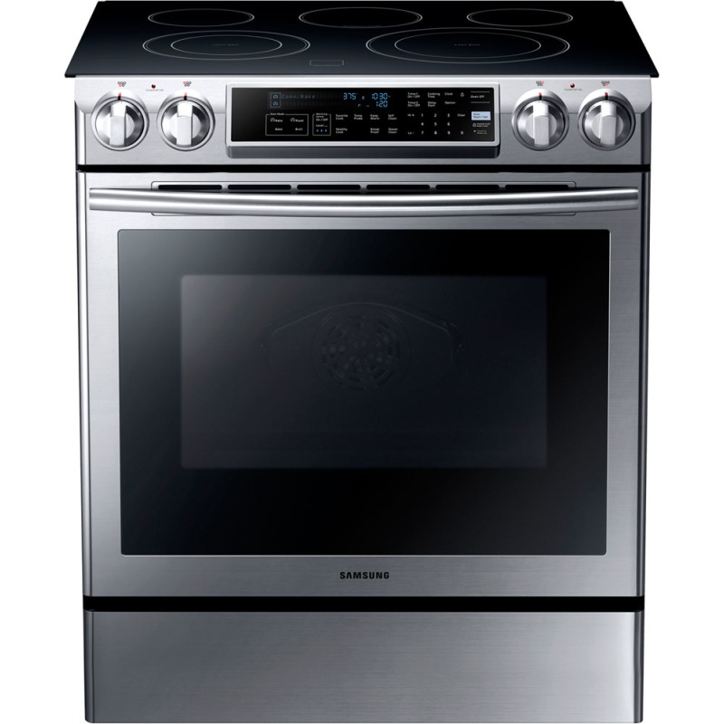 30" Electric Slide in Range, Guide Light, Temp Probe NE58F9500SS by