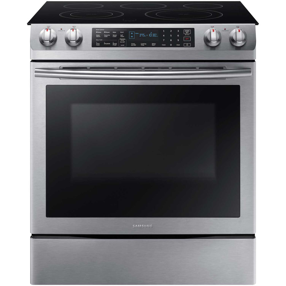 30" Electric Slide in Range, Flexible Cooktop, Glass Touch Control