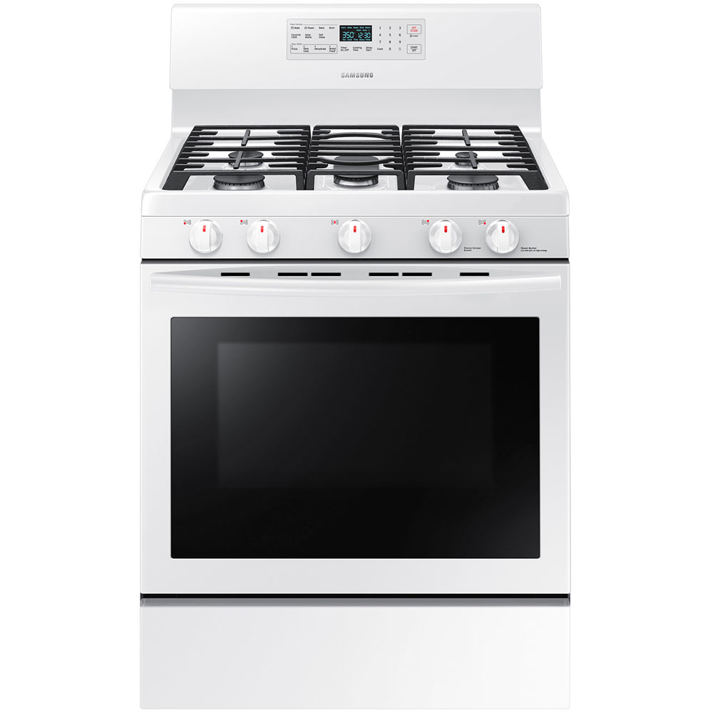 5.8 cu ft Gas Range; Griddle; Powerful Cooktop; Grate Indicator Marks