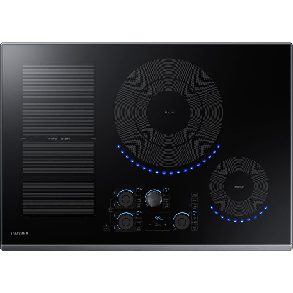 30" Induction Cooktop, Flex Zone, 17",11" Dual 4.8K Boost, 1 6