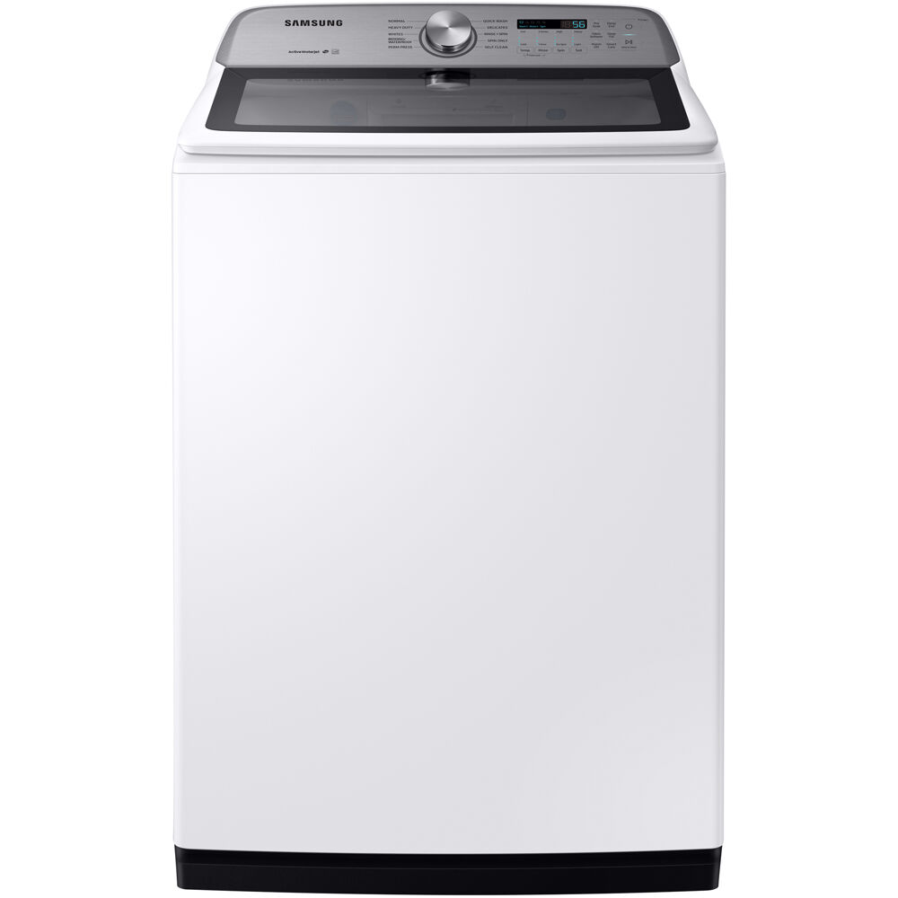 5.4 cuft Top Load Washer with Active Water Jet WA54R7200AW by Samsung