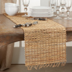 Water Hyacinth Runner - 14"x72" Natural