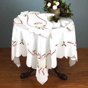 Embroidered Xmas Runner 16"x72" Hexagon