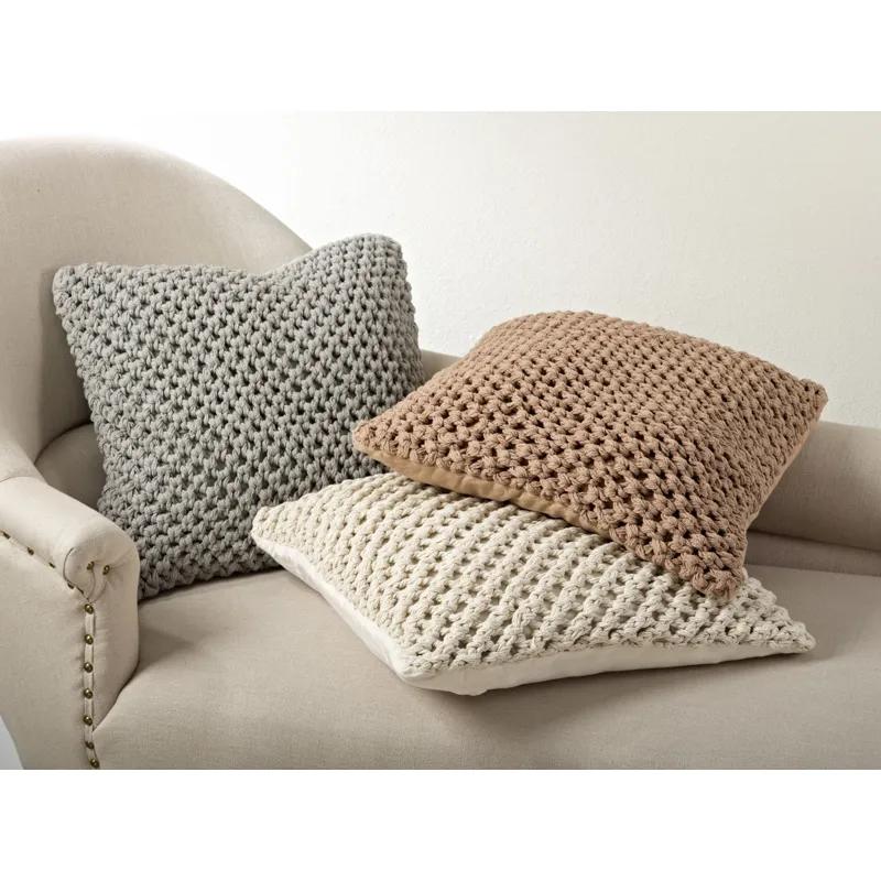 Knitted Design Pillow