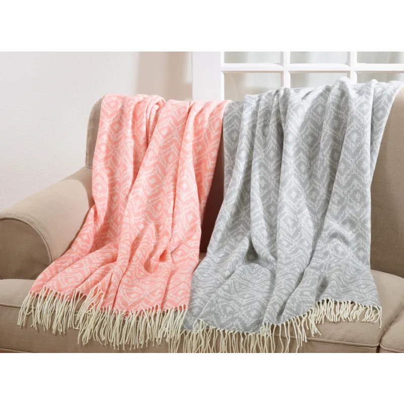 Geo Design Jacquard Throw - 50" x 60"
