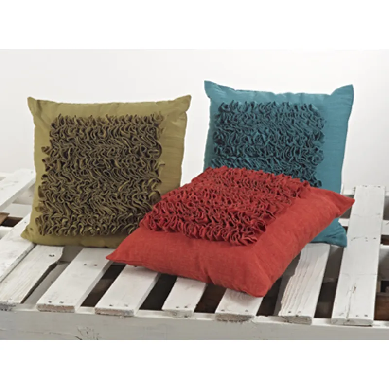 Ruffled Design Pillow