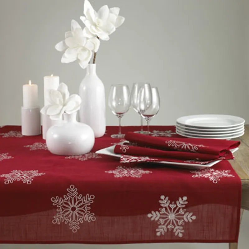 Snowflake Design Topper 51" Square