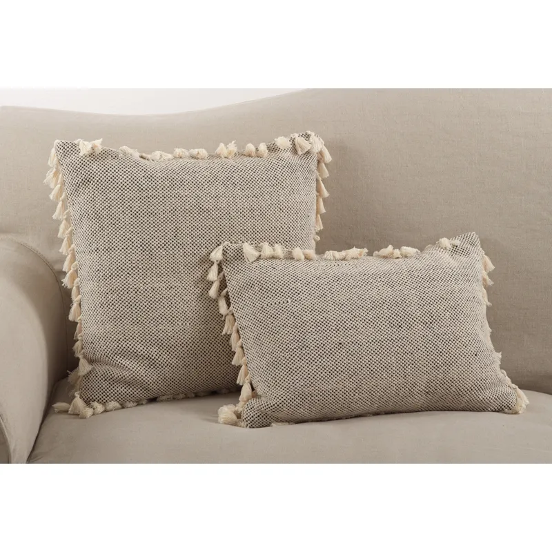 Tasseled Moroccan Pillow - 14" x 20"