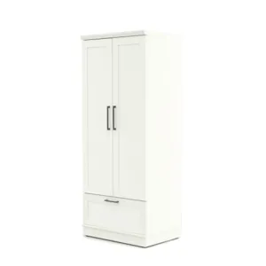 HomePlus Wardrobe/Storage Cabinet - Soft White