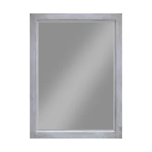 Geneva - Rectangular Dresser Mirror - Distressed White Finish