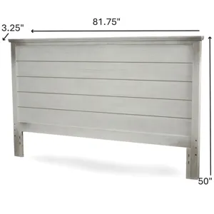 Geneva - Headboard - Distressed White Finish