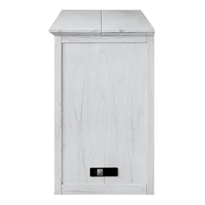Surfside - Queen Cabinet Bed (Flip Top) Component - Weathered White Finish