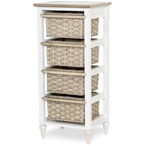 Island Breeze - 4-Basket Vertical Storage Cabinet