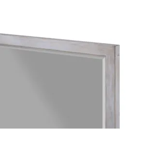 Geneva - Rectangular Dresser Mirror - Distressed White Finish