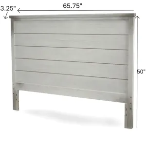 Geneva - Headboard - Distressed White Finish
