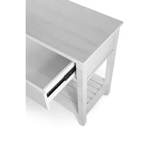 Geneva - 2-Drawer Console - Distressed White Finish