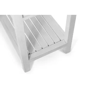 Geneva - 2-Drawer Console - Distressed White Finish