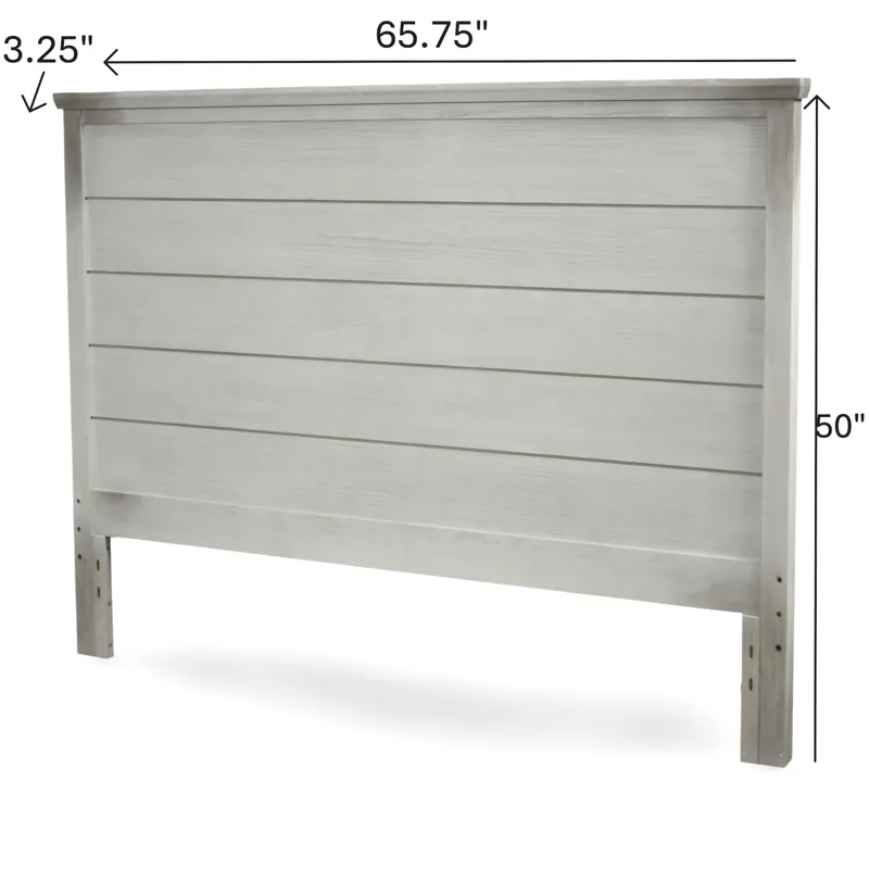 Geneva - Headboard - Distressed White Finish
