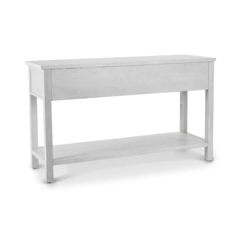 Geneva - 2-Drawer Console - Distressed White Finish