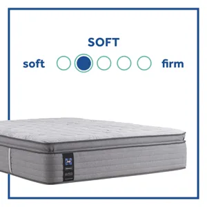 Posturepedic® Silver Pine Soft Euro Pillow Top  Split King / Cal King Mattress