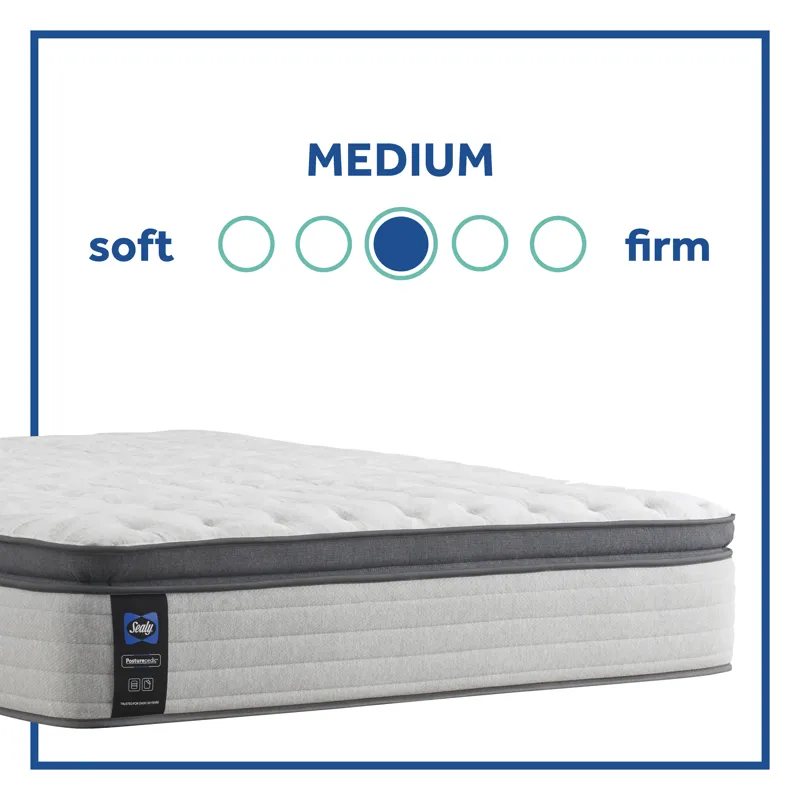 Posturepedic® Summer Rose Euro Pillow Top Medium Queen Mattress