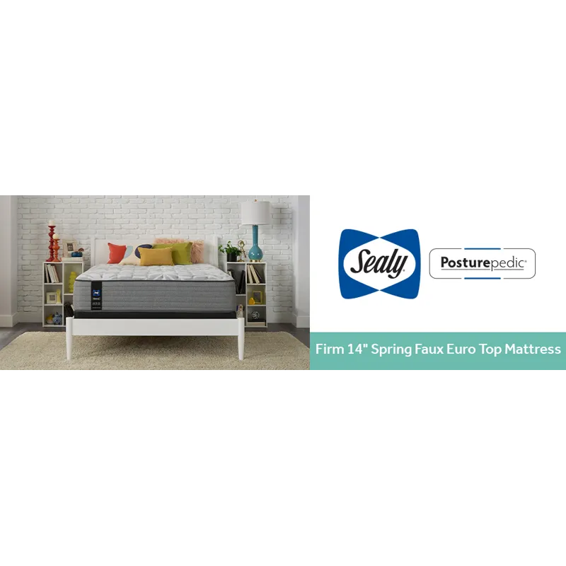 Posturepedic® Silver Pine Firm Faux Euro Top  Full Mattress