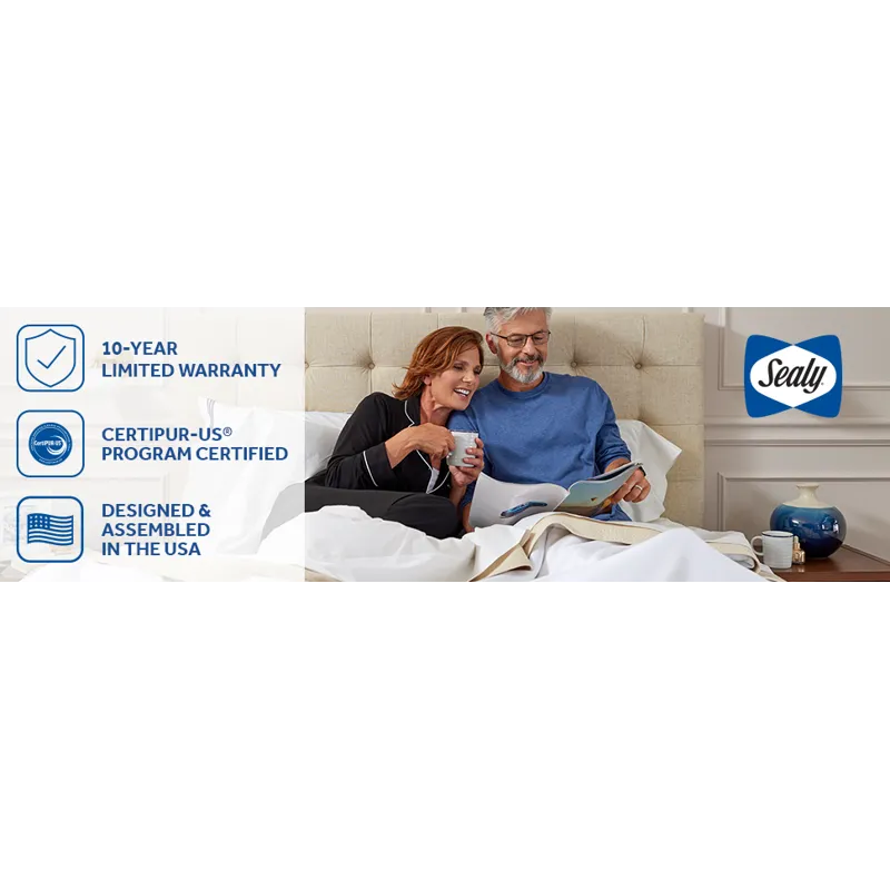 Posturepedic® Silver Pine Soft Euro Pillow Top  Split King / Cal King Mattress