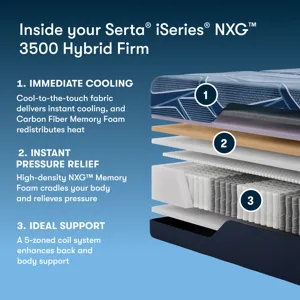 iSeries NXG 3500 13.5\" Hybrid Firm Mattress -King Split Head