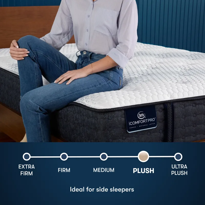 iComfortPro Ambrose 13\" Latex Foam Plush Mattress -California King