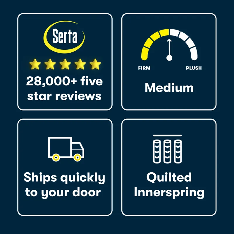 Serta Perfect Day 10\" Medium Mattress in a Box -Queen