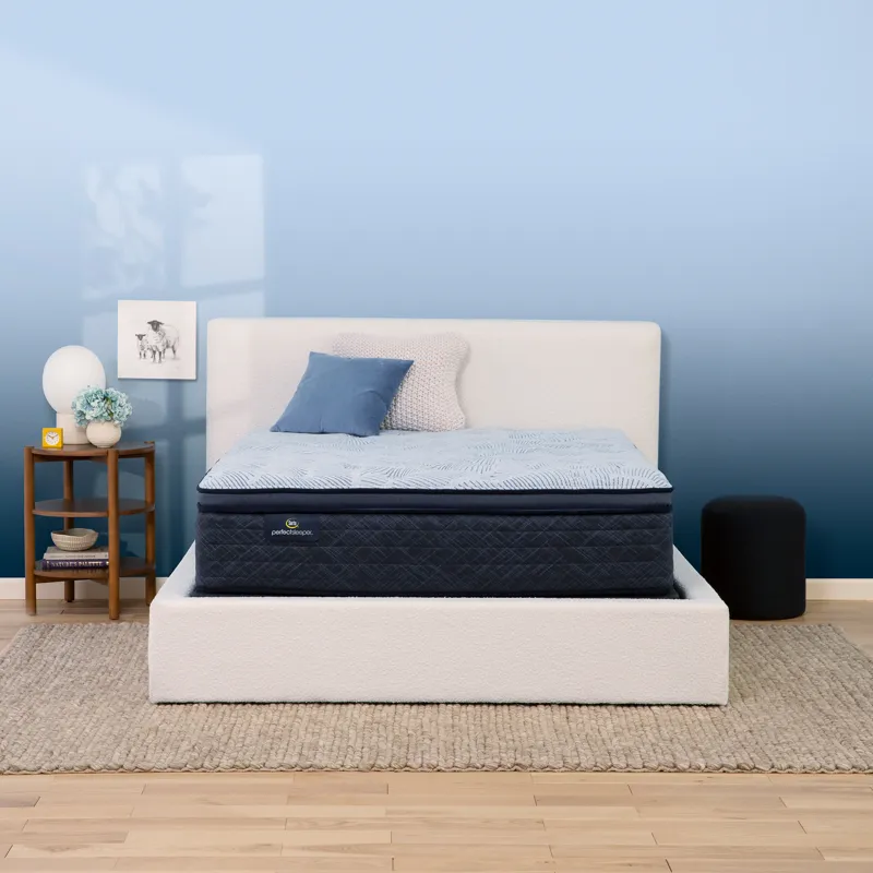 Perfect Sleeper Blue Lagoon Nights 14.5\" Plush Pillow Top Mattress -California King